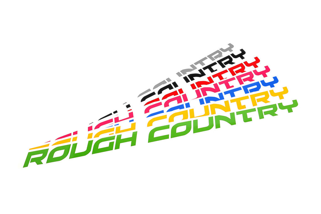 Rough Country Decal | 27 Inch Fender | Pink