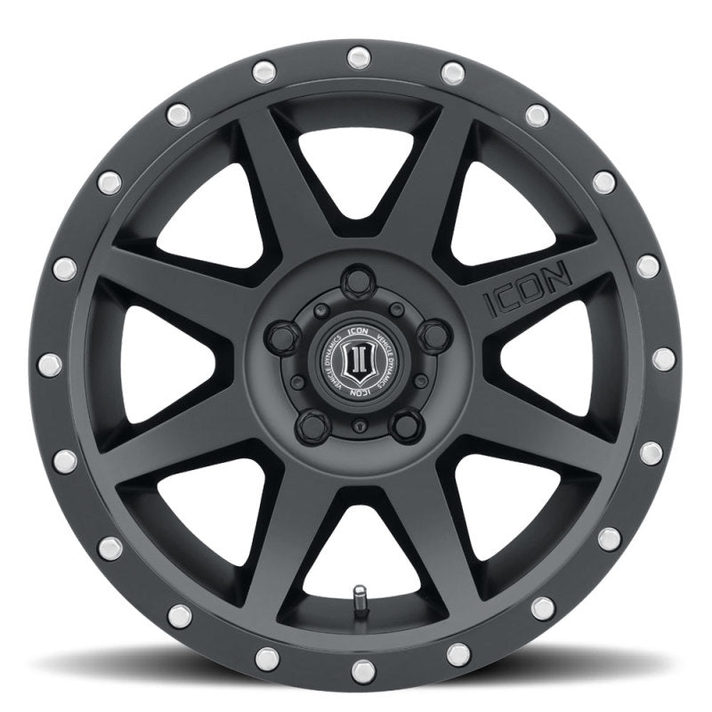 ICON Rebound 17x8.5 5x5.5 0mm Offset 4.75in BS Satin Black Wheel