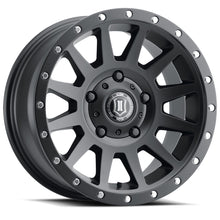 Load image into Gallery viewer, ICON Compression 17x8.5 5x150 25mm Offset 5.75in BS 110.1mm Bore Satin Black Wheel