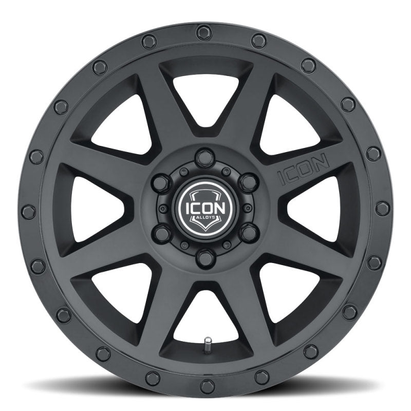 ICON Rebound 18x9 6x5.5 0mm Offset 5in BS 106.1mm Bore Double Black Wheel