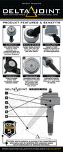 Load image into Gallery viewer, ICON 2007+ Toyota FJ / 2003+ Toyota 4Runner Tubular Upper Control Arm Delta Joint Kit