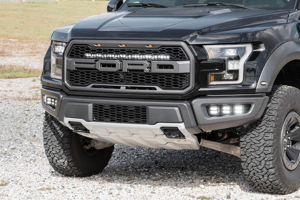 LED Light Kit | Grille Mount | 30" Black Single Row | Ford Raptor (17-20)