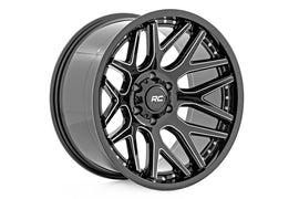 Rough Country 95 Series Wheel | Machined One-Piece | Gloss Black | 20x10 | 5x4.5 | -19mm