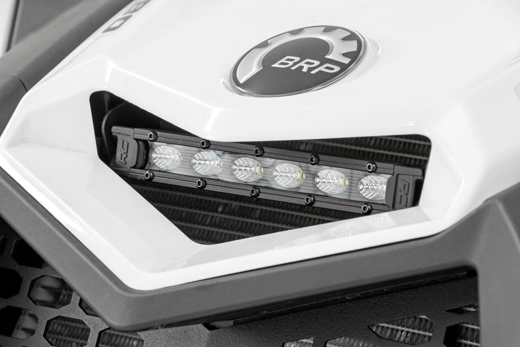 LED Light | Cowl Mount | 6" Black Slimline | Can-Am Maverick X3