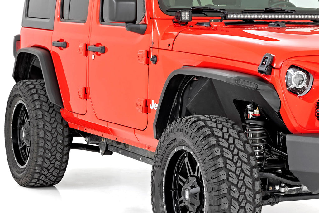 High Clearance LED Flat Fender Flare Kit | UV Treated | | Jeep Wrangler JL (18-23)