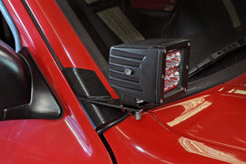 LED Light Mount | Lower A-Pillar | Pod Pair | Jeep Cherokee XJ (84-01)