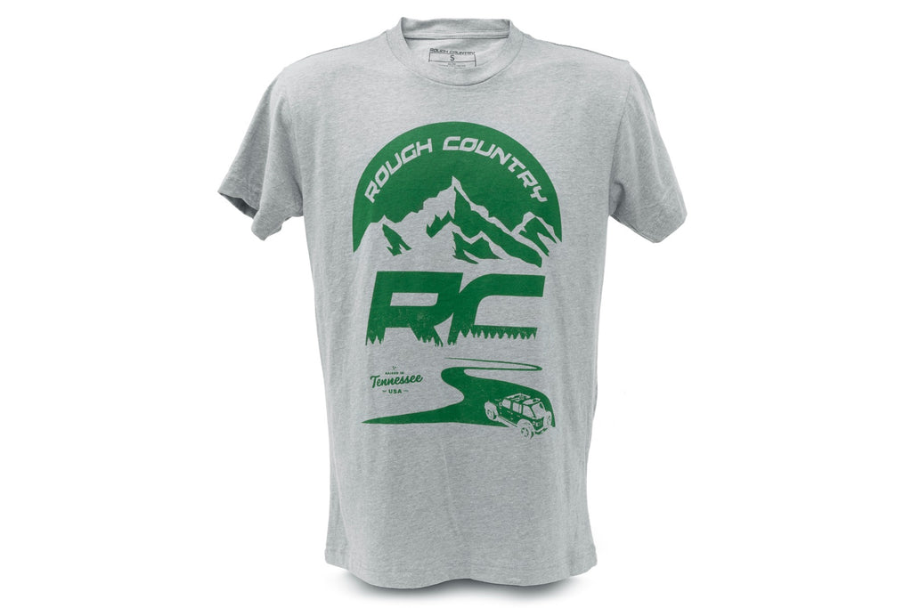 Rough Country T-Shirt | RC Mountains | Gray | 2XL