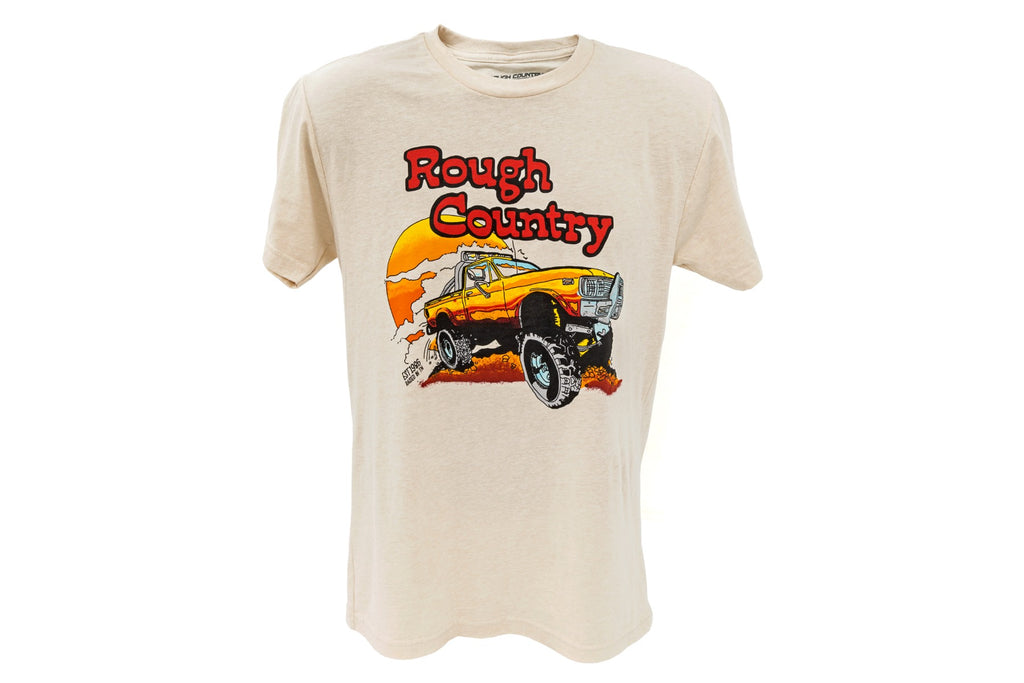 Rough Country T-Shirt | Throwback | Cream | 3XL