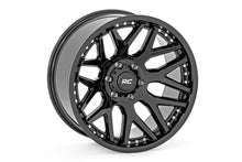Load image into Gallery viewer, Rough Country 95 Series Wheel | One-Piece | Gloss Black | 22x10 | 6x135 | -19mm