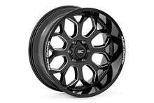 Load image into Gallery viewer, Rough Country 96 Series Wheel | Machined One-Piece | Gloss Black | 20x9 | 6x5.5 | -12mm